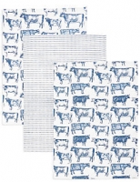 Marks and Spencer  3 Pack Country Cow Kitchen Print Bale