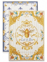 Marks and Spencer  Set of 2 Ardingly Bees Tea Towels