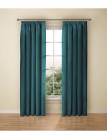 Marks and Spencer  Faux Silk Black Out Pencil Pleat Curtain