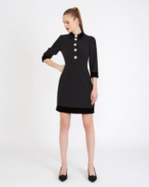 Savida Velvet Detail Dress