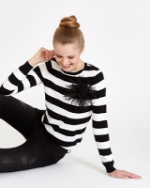Savida Stripe Corsage Jumper