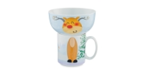 Kids Rudolph Mug & Bowl Set