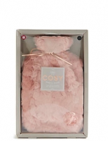 Marks and Spencer  Pink Faux Fur Hot Water Bottle