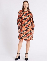 Marks and Spencer  Printed Contrasting Cuff Tunic Dress