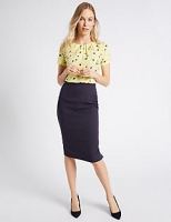 Marks and Spencer  Patch Detail Pencil Midi Skirt
