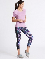 Marks and Spencer  Floral Print Cropped Leggings