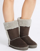 Marks and Spencer  Fur Slipper Boots