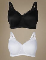 Marks and Spencer  2 Pack Maternity Padded T-Shirt Full Cup Bra B-F