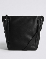 Marks and Spencer  Faux Leather Messenger Bag
