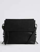 Marks and Spencer  Faux Leather Grainy Messenger Bag