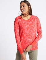 Marks and Spencer  Pure Cotton Floral Print T-Shirt