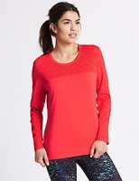 Marks and Spencer  Punch Hole Long Sleeve T-Shirt