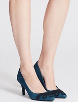 Marks and Spencer  Suede Stiletto Heel Slip-on Court Shoes