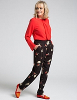 Marks and Spencer  Floral Print Crepe Trousers