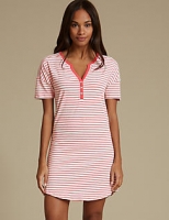 Marks and Spencer  Cotton Rich Striped Nightdress