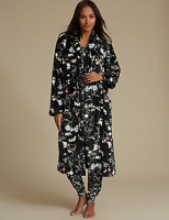 Marks and Spencer  Floral Print Pyjama Set with Dressing Gown