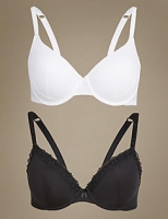 Marks and Spencer  2 Pack Embroidered Smoothing Full Cup Bras A-E
