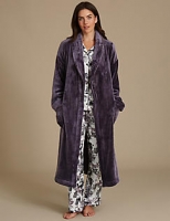 Marks and Spencer  Satin Printed Pyjamas Set with Dressing Gown