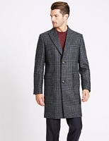 Marks and Spencer  Pure Wool Peak Collar Overcoat