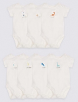 Marks and Spencer  7 Pack Days of the Week Pure Cotton Bodysuits
