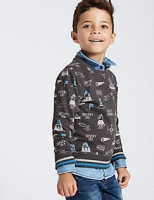 Marks and Spencer  Printed Sweatshirt (3 Months - 6 Years)