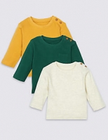 Marks and Spencer  3 Pack Long Sleeve T-Shirts