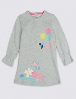Marks and Spencer  Floral Sweat Dress (3 Months - 7 Years)