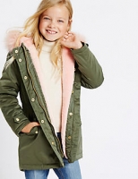 Marks and Spencer  Faux Fur Zip Through Parka (3-14 Years)