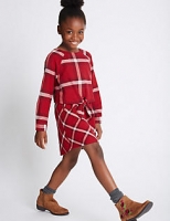 Marks and Spencer  Pure Cotton Checked Dress (3-14 Years)