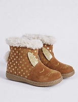 Marks and Spencer  Kids Suede Water Repellent Novelty Boots