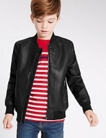 Marks and Spencer  Faux Leather Jacket with Stormwear (3-14 Years)