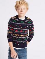 Marks and Spencer  Long Sleeve Christmas Jumper (3-14 Years)