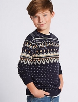 Marks and Spencer  Fairisle Knitted Jumper (3-14 Years)