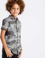 Marks and Spencer  Pure Cotton Camouflage Shirt (3-16 Years)