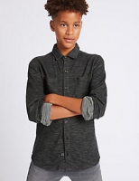 Marks and Spencer  Pure Cotton Textured Shirt (3-14 Years)