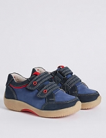 Marks and Spencer  Kids Leather Trainers with Walkmates