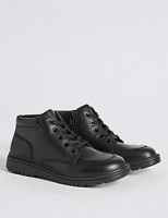 Marks and Spencer  Kids Leather Lace-up Boots with Freshfeet