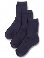 Marks and Spencer  3 Pairs of Freshfeet Thermal School Socks with Modal (5-14 Y