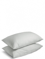 Marks and Spencer  2 Pack 300 Thread Count Soft & Comfortable Cotton Percale Pi