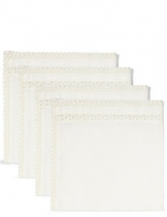 Marks and Spencer  Lace Border Napkin 4 Pack