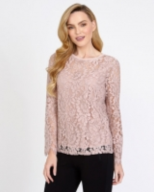 Gallery Lace Round Neck Top