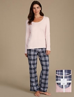 Marks and Spencer  Pure Cotton Printed Long Sleeve Pyjamas