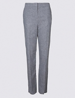 Marks and Spencer  Textured Straight Leg Trousers