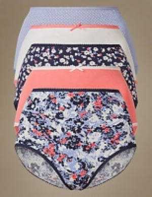5 Pack Pure Cotton Full Brief Knickers 11.00 €