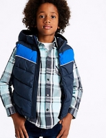Marks and Spencer  Colour Block Hooded Gilet (3-16 Years)