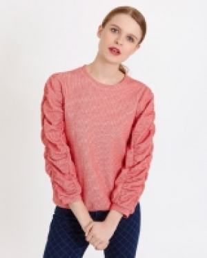 Savida Ruched Sleeve Sweatshirt