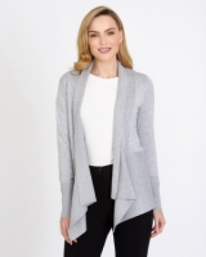 Gallery Ribbed Waterfall Cardigan