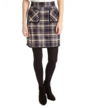 Check Pocket Skirt