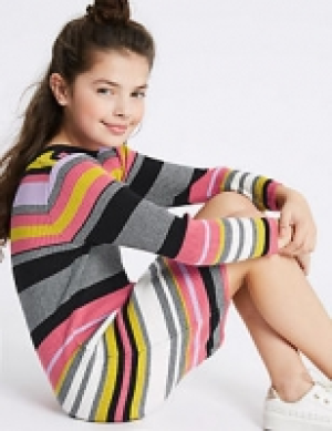 Knitted Pure Cotton Dress (3-16 Years) 24.00 €