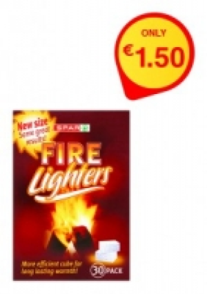 SPAR Firelighters 30 Pack 518g ONLY 1.50